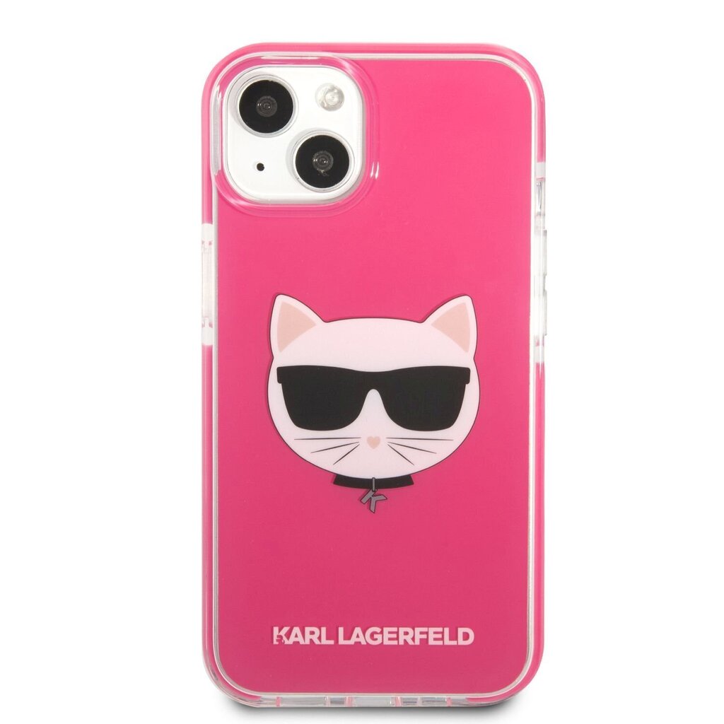 Karl Lagerfeld TPE Choupette Head Case for iPhone 13 Fuchsia цена и информация | Telefonide kaitsekaaned ja -ümbrised | hansapost.ee