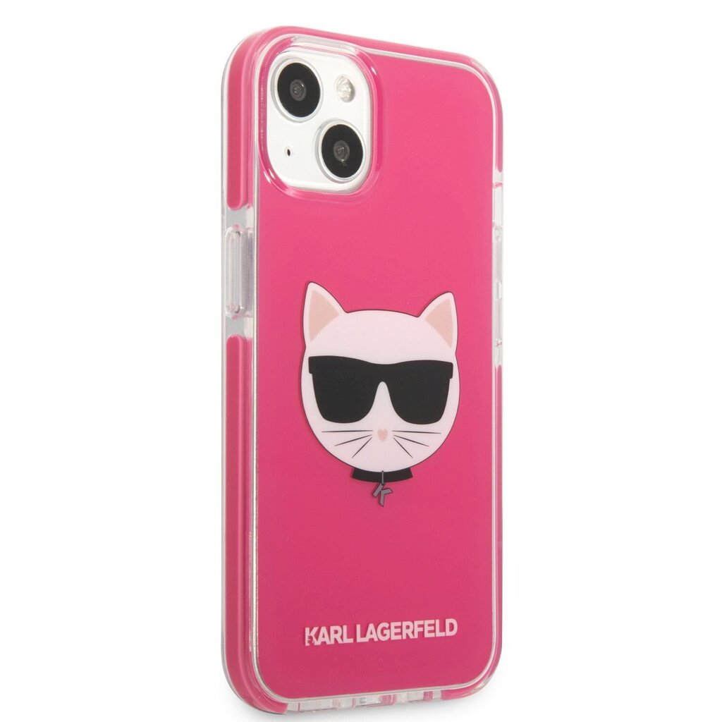 Karl Lagerfeld TPE Choupette Head Case for iPhone 13 Fuchsia цена и информация | Telefonide kaitsekaaned ja -ümbrised | hansapost.ee