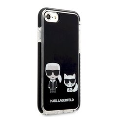 Karl Lagerfeld TPE Karl and Choupette Case for iPhone 7/8/SE2020/SE2022 Black hind ja info | Telefonide kaitsekaaned ja -ümbrised | hansapost.ee