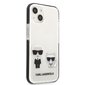 Karl Lagerfeld TPE Karl and Choupette Case for iPhone 13 mini White цена и информация | Telefonide kaitsekaaned ja -ümbrised | hansapost.ee