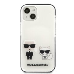 Karl Lagerfeld TPE Karl and Choupette чехол для iPhone 13 White цена и информация | Чехлы для телефонов | hansapost.ee
