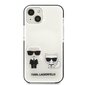 Karl Lagerfeld TPE Karl and Choupette Case for iPhone 13 White hind ja info | Telefonide kaitsekaaned ja -ümbrised | hansapost.ee