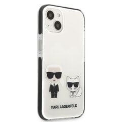 Karl Lagerfeld TPE Karl and Choupette Case for iPhone 13 White hind ja info | Telefonide kaitsekaaned ja -ümbrised | hansapost.ee