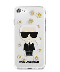 Karl Lagerfeld Ikonik Flower чехол для iPhone 7/8/SE2020/SE2022 прозрачный цена и информация | Чехлы для телефонов | hansapost.ee