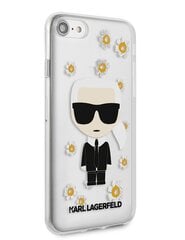 Karl Lagerfeld Ikonik Flower чехол для iPhone 7/8/SE2020/SE2022 прозрачный цена и информация | Чехлы для телефонов | hansapost.ee