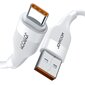 Joyroom USB cable - USB Type C for fast charging / data transmission 6A 1m white (S-1060M12) цена и информация | Mobiiltelefonide kaablid | hansapost.ee