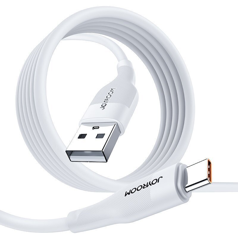 Joyroom USB cable - USB Type C for fast charging / data transmission 6A 1m white (S-1060M12) цена и информация | Mobiiltelefonide kaablid | hansapost.ee