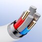Joyroom USB cable - USB Type C for fast charging / data transmission 6A 1m white (S-1060M12) цена и информация | Mobiiltelefonide kaablid | hansapost.ee