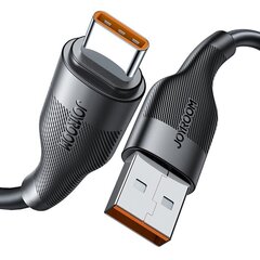 Joyroom USB cable - USB Type C for fast charging / data transmission 6A 1m black (S-1060M12) цена и информация | Кабели для телефонов | hansapost.ee
