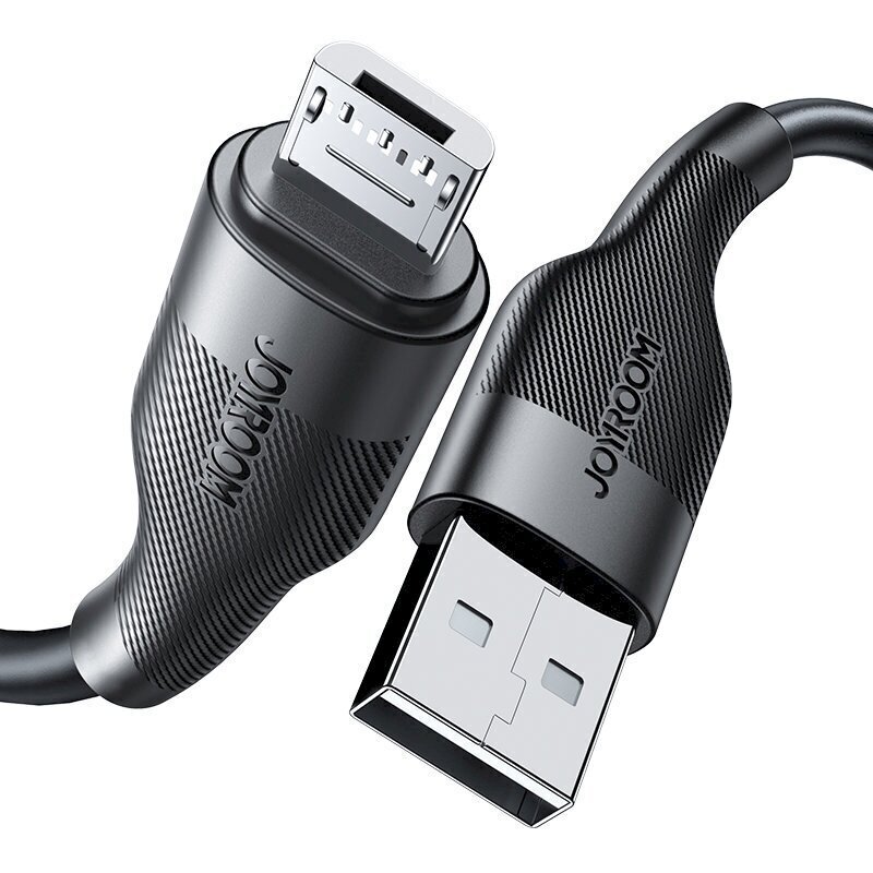 Joyroom USB cable - micro USB charging / data transmission 3A 1m black (S-1030M12) hind ja info | Mobiiltelefonide kaablid | hansapost.ee