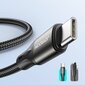 Joyroom fast charging / data cable USB Type C - USB Type C PD 60W 2m black (S-2030N1-60) hind ja info | Mobiiltelefonide kaablid | hansapost.ee