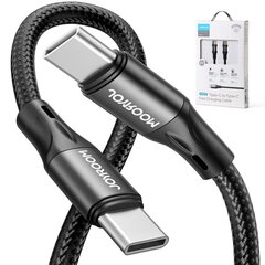 Joyroom fast charging / data cable USB Type C - USB Type C PD 60W 2m black (S-2030N1-60) цена и информация | Borofone 43757-uniw | hansapost.ee