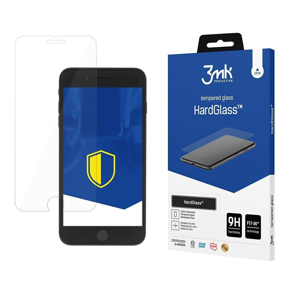 Apple iPhone 7/8 Plus - 3mk HardGlass™ screen protector hind ja info | Ekraani kaitseklaasid ja kaitsekiled | hansapost.ee