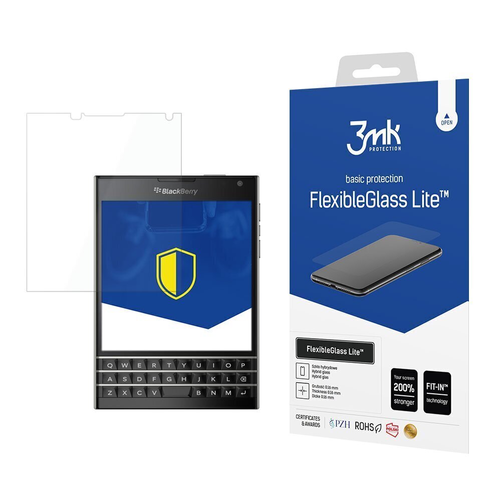 BlackBerry Passport - 3mk FlexibleGlass Lite™ screen protector цена и информация | Ekraani kaitseklaasid ja kaitsekiled | hansapost.ee