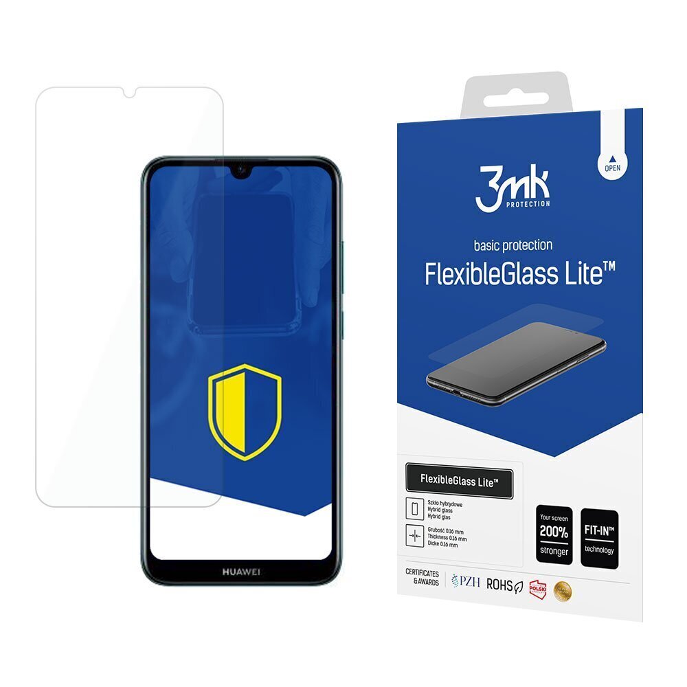 Huawei Y6 2019 - 3mk FlexibleGlass Lite™ screen protector цена и информация | Ekraani kaitseklaasid ja kaitsekiled | hansapost.ee