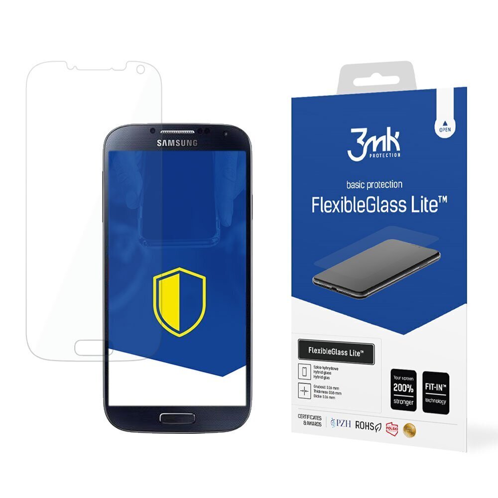 Samsung Galaxy i9500 S4 - 3mk FlexibleGlass Lite™ screen protector hind ja info | Ekraani kaitseklaasid ja kaitsekiled | hansapost.ee