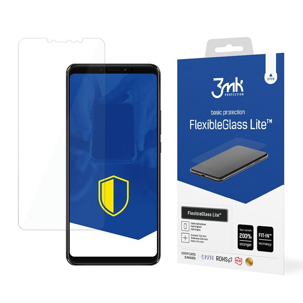 Xiaomi Mi Max 3 China - 3mk FlexibleGlass Lite™ screen protector hind ja info | Ekraani kaitseklaasid ja kaitsekiled | hansapost.ee