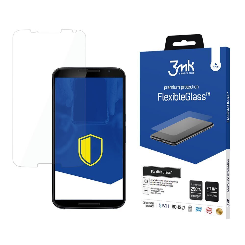 Motorola Google Nexus 6 - 3mk FlexibleGlass™ screen protector hind ja info | Ekraani kaitseklaasid ja kaitsekiled | hansapost.ee