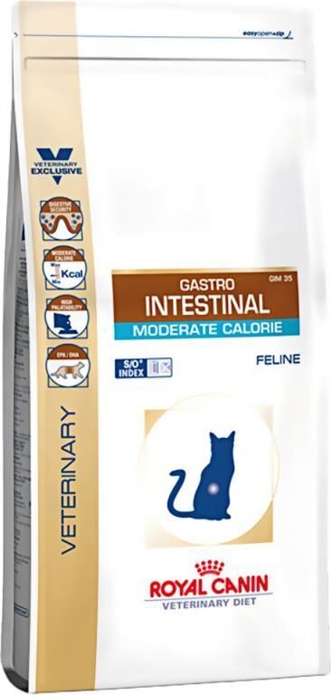 Royal Canin seedetrakti probleemidega kassidele Gastro Intestinal mõõduka kalorsusega, 0,4 kg hind ja info | Kassi kuivtoit ja kassikrõbinad | hansapost.ee