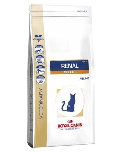 Kuivtoit neeruprobleemidega kassidele Royal Canin Cat Renal Select, 4 kg hind ja info | Kassi kuivtoit ja kassikrõbinad | hansapost.ee