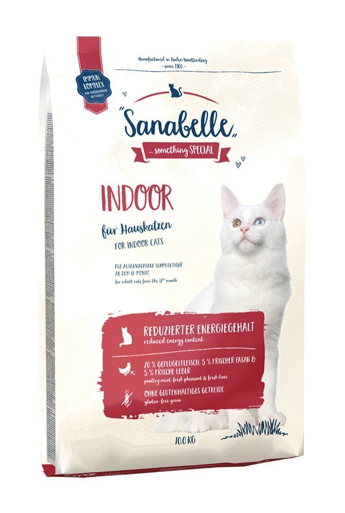 Kuivtoit kassidele Sanabelle Indoor 10kg hind ja info | Kassi kuivtoit ja kassikrõbinad | hansapost.ee