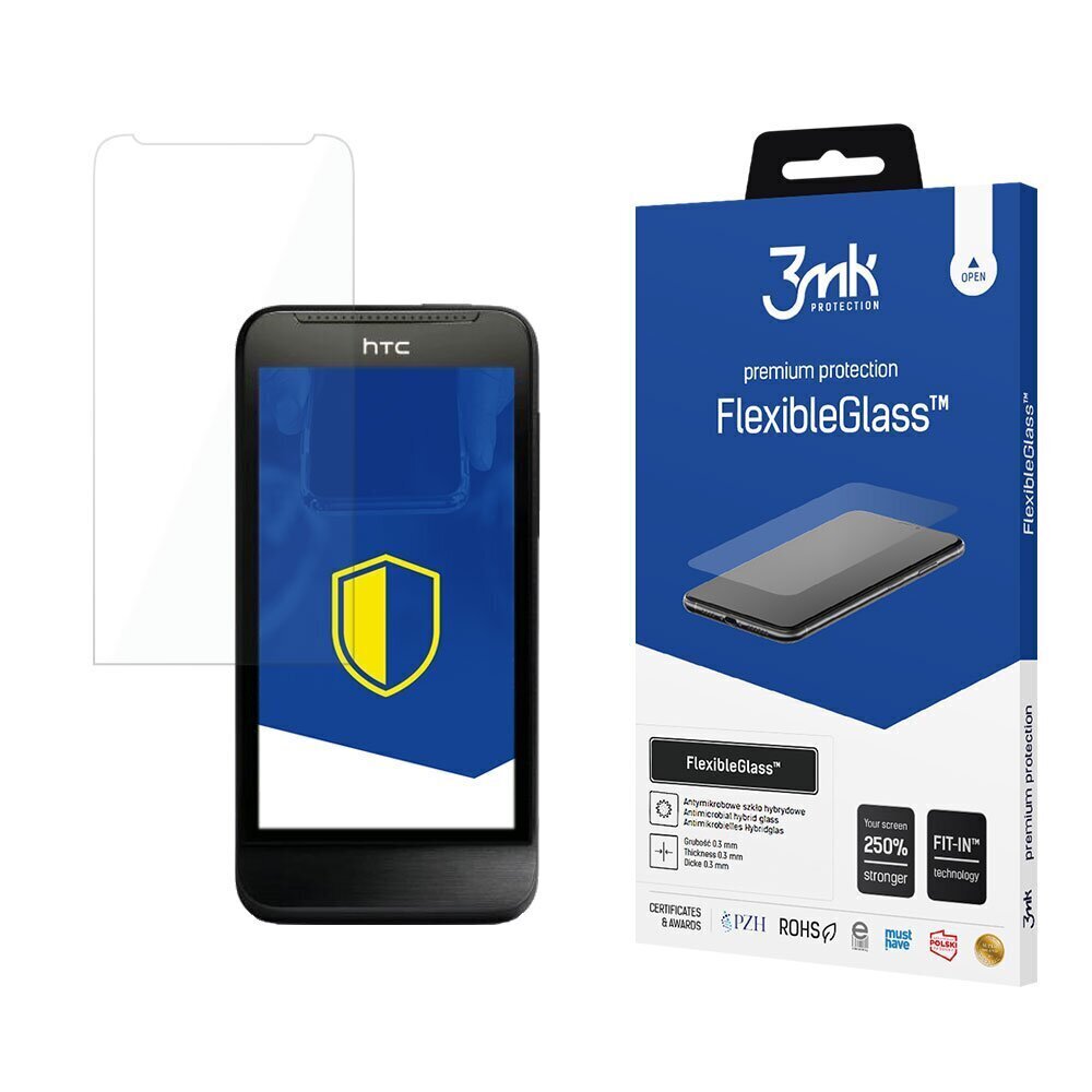 HTC One V - 3mk FlexibleGlass™ screen protector цена и информация | Ekraani kaitseklaasid ja kaitsekiled | hansapost.ee