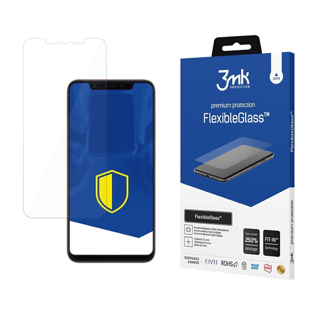 Xiaomi Mi 8 - 3mk FlexibleGlass™ screen protector hind ja info | Ekraani kaitseklaasid ja kaitsekiled | hansapost.ee