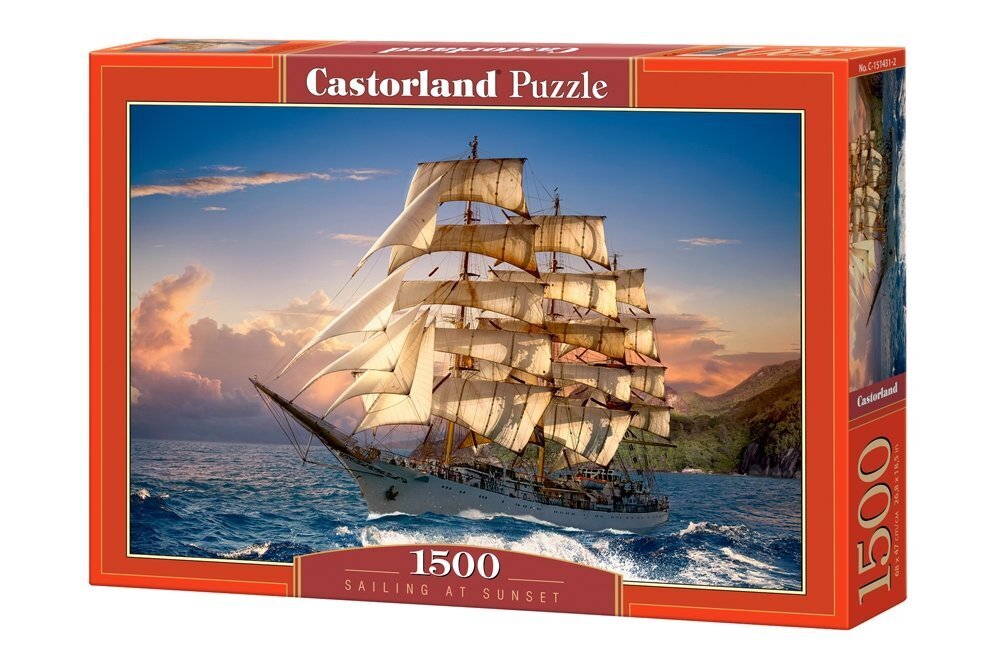 Pusle Castorland Puzzle Sailing at Sunset, 1500-osaline цена и информация | Pusled lastele ja täiskasvanutele | hansapost.ee