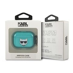 Karl Lagerfeld case for Airpods Pro KLAPUCHFL blue Choupette цена и информация | Амбушюры | hansapost.ee