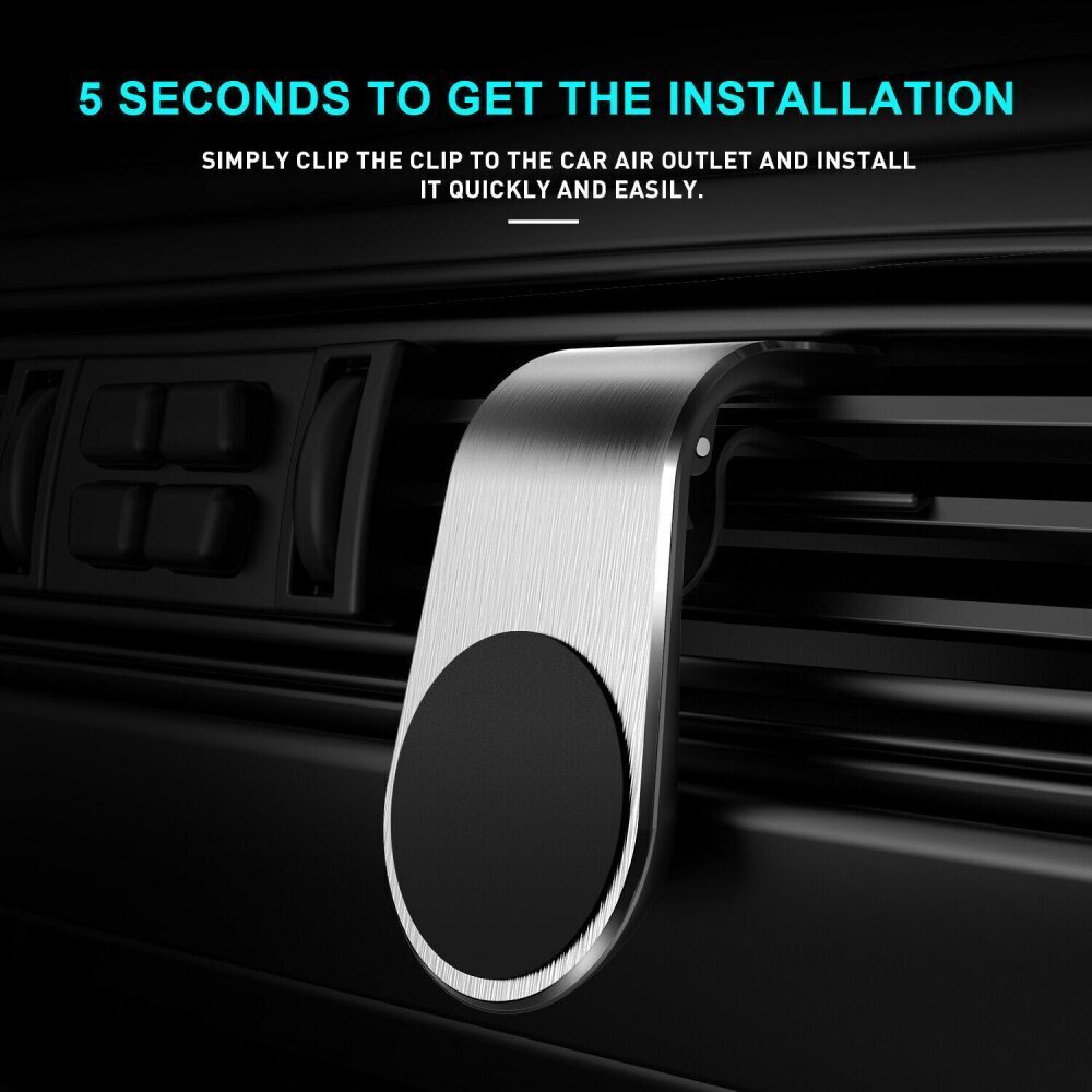 Maxlife car holder for air vent MXCH-13 magnetic silver цена и информация | Telefonihoidjad | hansapost.ee