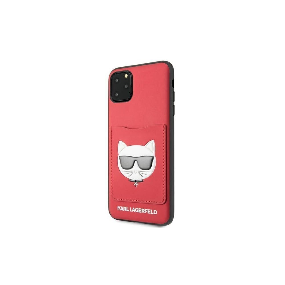 Karl Lagerfeld case for iPhone 11 Pro Max KLHCN65CSKCRE hard case red Choupette Head цена и информация | Telefonide kaitsekaaned ja -ümbrised | hansapost.ee
