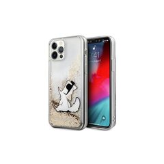 Karl Lagerfeld чехол для iPhone 12 Pro Max 6,7" KLHCP12LGCFD hard чехол gold Liquid Glitter Choupette Fun цена и информация | Чехлы для телефонов | hansapost.ee