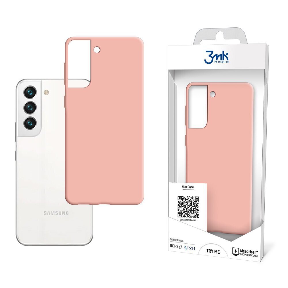 Samsung Galaxy S22 - 3mk Matt Case lychee цена и информация | Telefonide kaitsekaaned ja -ümbrised | hansapost.ee