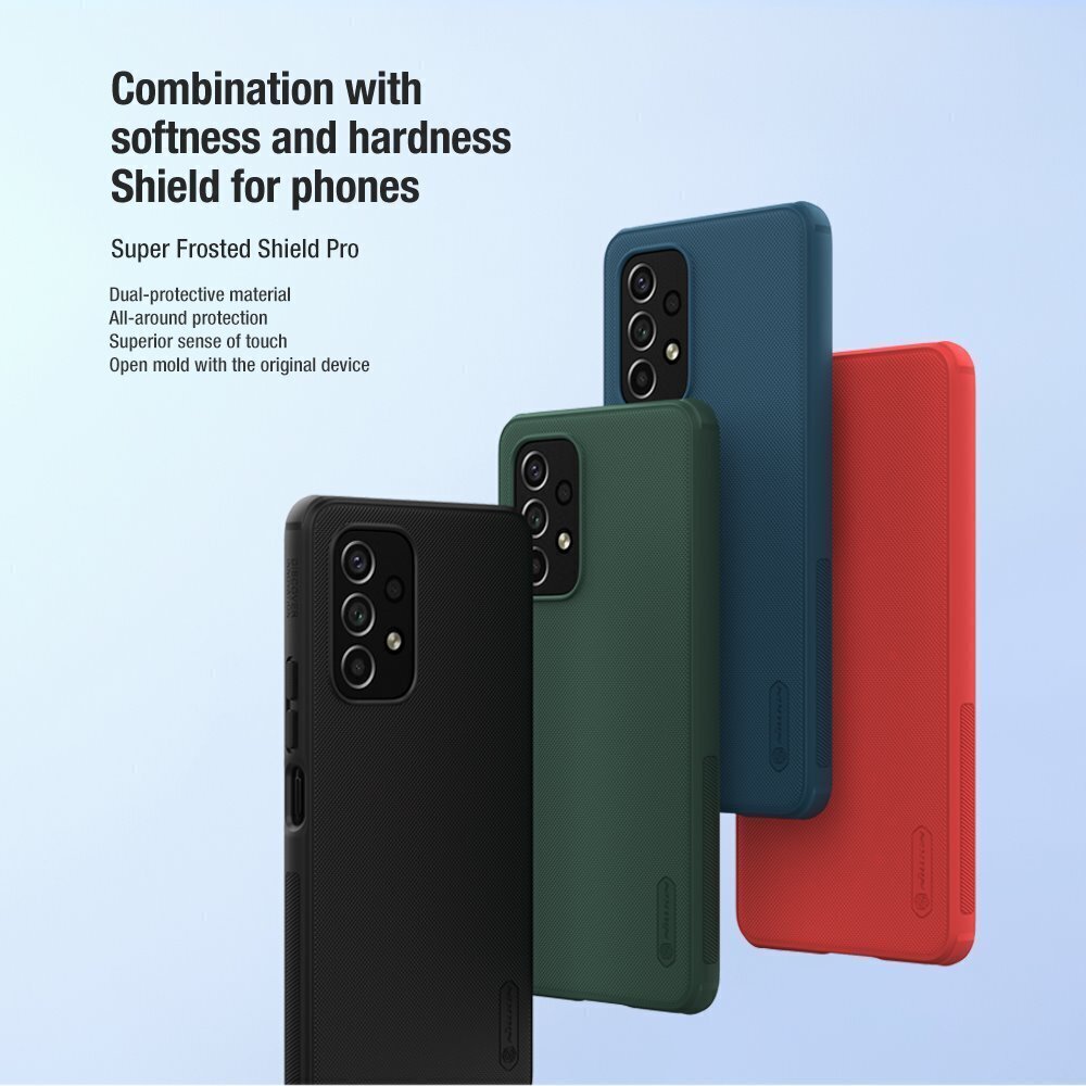 Nillkin Super Frosted PRO Back Cover for Samsung Galaxy A53 5G Deep Green цена и информация | Telefonide kaitsekaaned ja -ümbrised | hansapost.ee