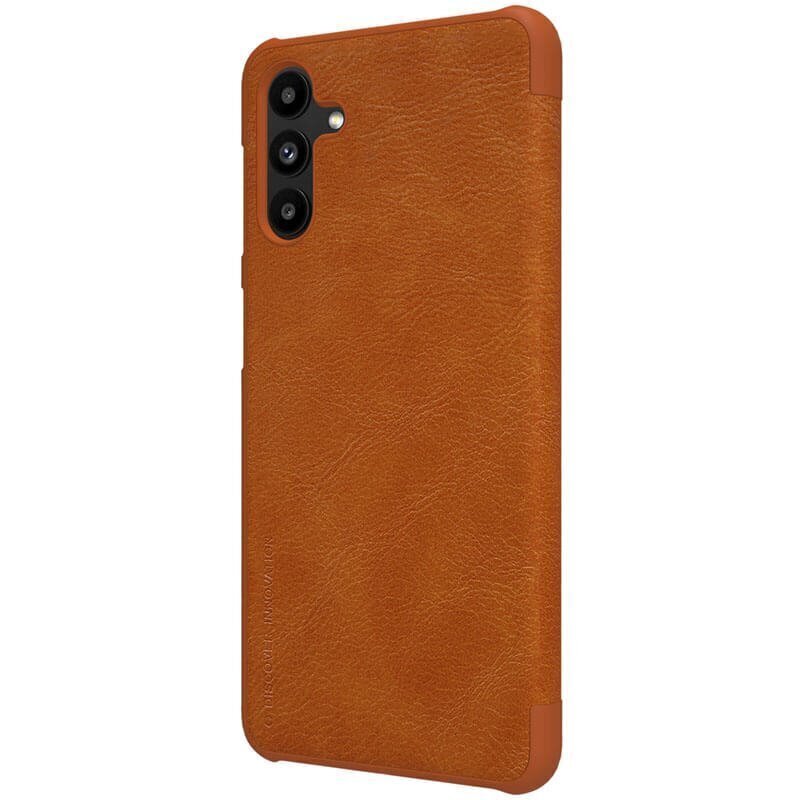 Nillkin Qin Book Case for Samsung Galaxy A13 5G Brown hind ja info | Telefonide kaitsekaaned ja -ümbrised | hansapost.ee