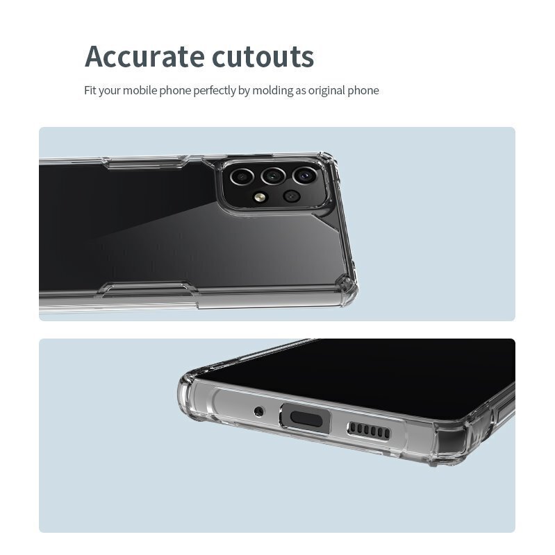 Nillkin Nature TPU PRO Cover for Samsung Galaxy A53 5G Transparent цена и информация | Telefonide kaitsekaaned ja -ümbrised | hansapost.ee