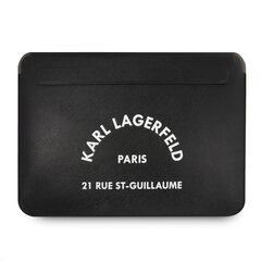Karl Lagerfeld Leather RSG Logo Sleeve KLCS133RSGSFBK hind ja info | Sülearvutikotid | hansapost.ee