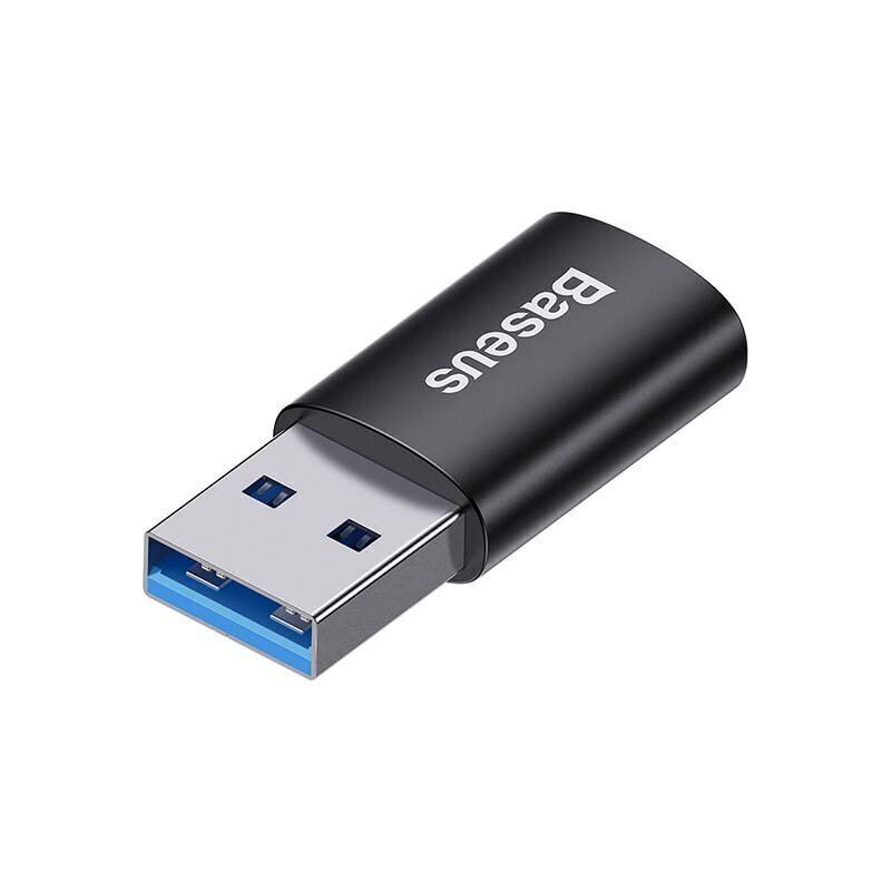 Baseus Ingenuity USB-A to USB-C adapter OTG (black) hind ja info | USB adapterid ja jagajad | hansapost.ee