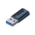 Baseus Ingenuity USB-A to USB-C adapter OTG (blue)