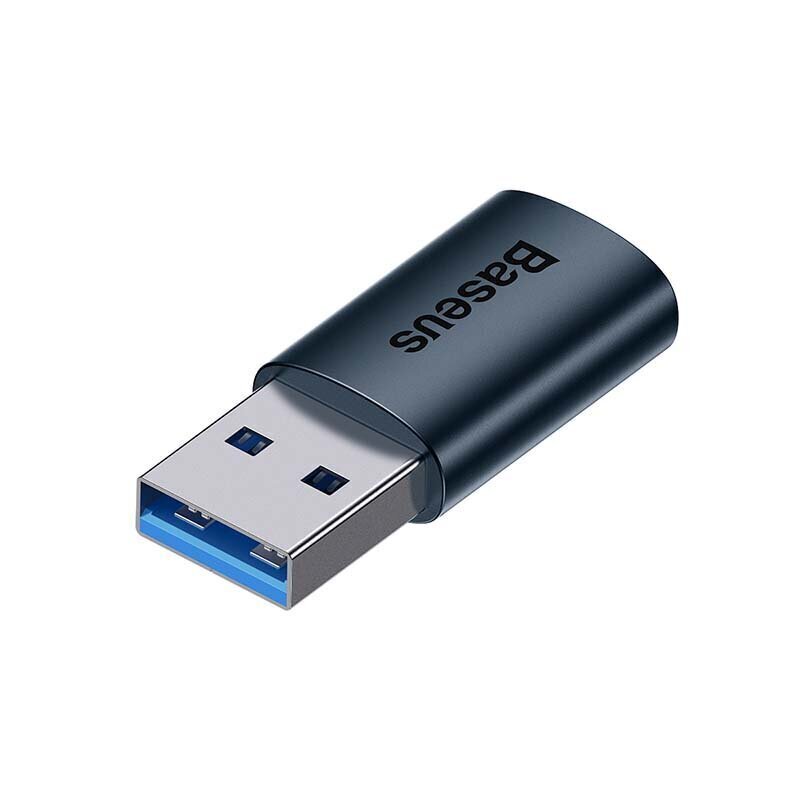 Baseus Ingenuity USB-A to USB-C adapter OTG (blue) hind ja info | USB adapterid ja jagajad | hansapost.ee