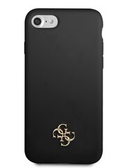 Guess 4G Silicone Metal Logo Case for iPhone 7/8/SE2020/SE2022 Black цена и информация | Чехлы для телефонов | hansapost.ee