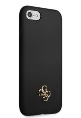 Guess 4G Silicone Metal Logo Case for iPhone 7/8/SE2020/SE2022 Black цена и информация | Чехлы для телефонов | hansapost.ee