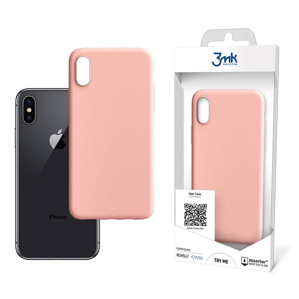 Apple iPhone Xs Max - 3mk Matt Case lychee hind ja info | Telefonide kaitsekaaned ja -ümbrised | hansapost.ee