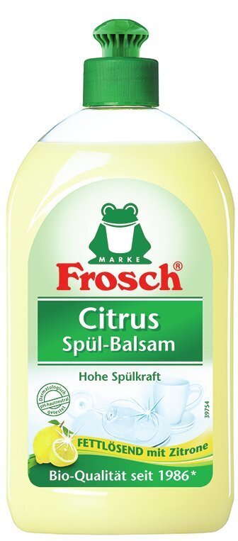 Nõudepesupalsam Frosch sidrun 500 ml цена и информация | Nõudepesuvahendid | hansapost.ee