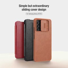 Nillkin Qin Book PRO Case for Samsung Galaxy A73 5G Brown hind ja info | Telefonide kaitsekaaned ja -ümbrised | hansapost.ee