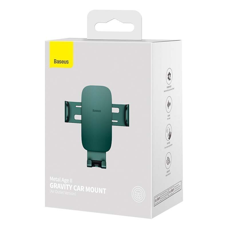 Baseus Metal Age II Vent Holder to ventilation grid (green) hind ja info | Telefonihoidjad | hansapost.ee