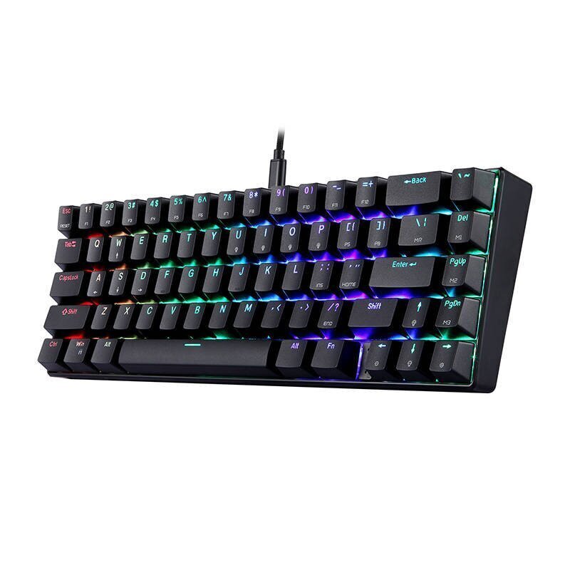 Mechanical gaming keyboard Motospeed CK67 RGB (black) цена и информация | Klaviatuurid | hansapost.ee