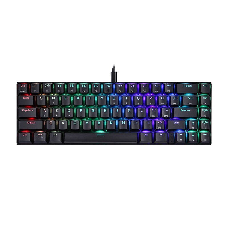 Mechanical gaming keyboard Motospeed CK67 RGB (black) цена и информация | Klaviatuurid | hansapost.ee