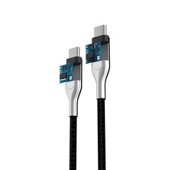 Forever Core Ultra Fast PD cable USB-C - USB-C 1,5 m black 60W hind ja info | Mobiiltelefonide kaablid | hansapost.ee