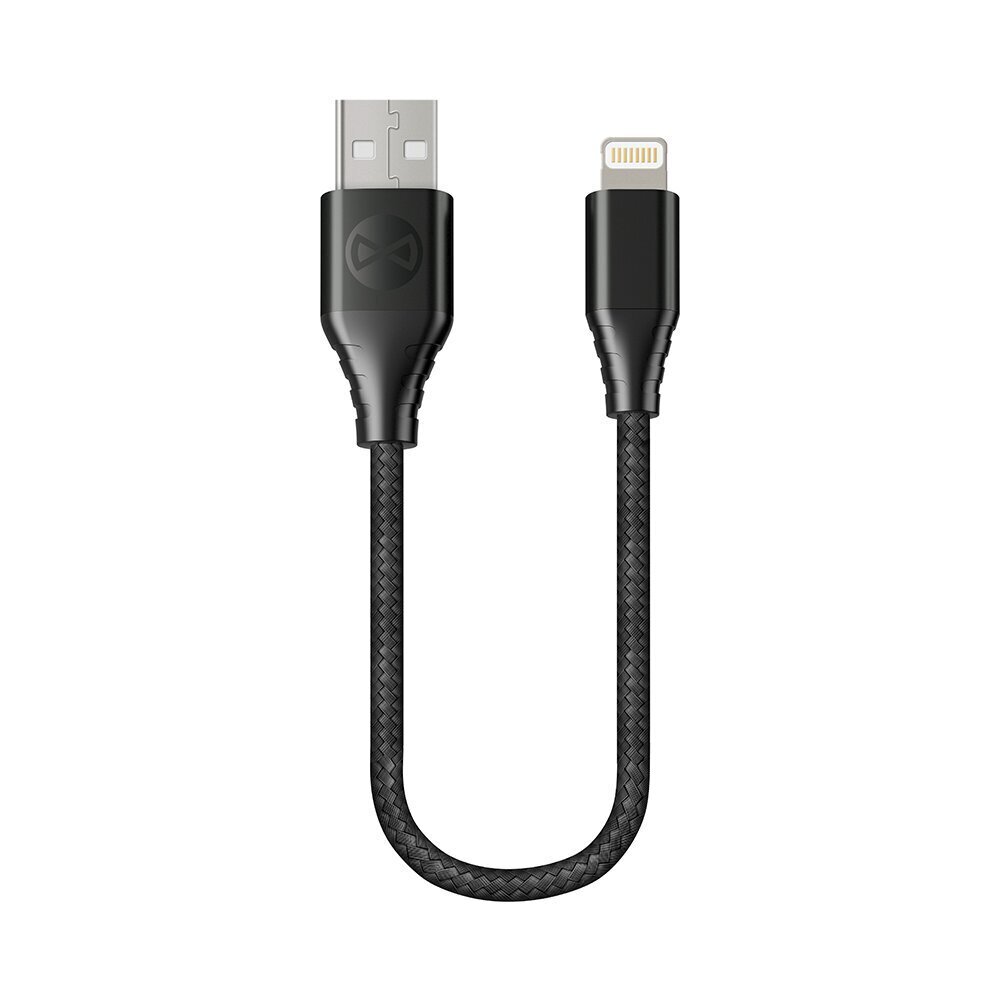 Forever Core MFI cable USB - Lightning 0,2 m 2,4A black цена и информация | Mobiiltelefonide kaablid | hansapost.ee